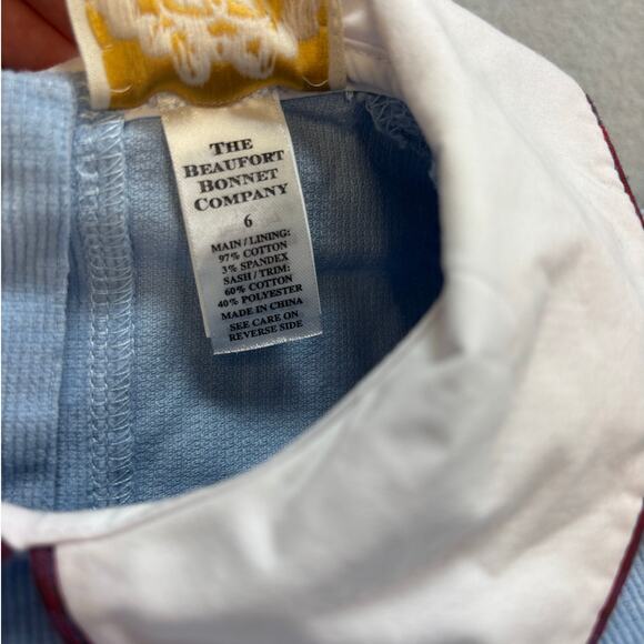 Beaufort Bonnet Company Cindy Lou Sash dress Barrington blue sz 6 plaid holiday - Picture 5 of 10